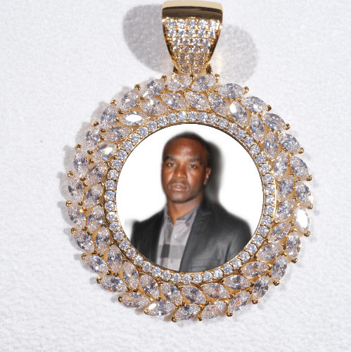 Large 3D Wheat Ear Custom Picture Pendant