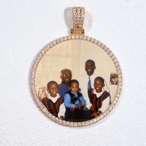 MEDIUM 3D CIRCLE CUSTOM PICTURE PENDANT