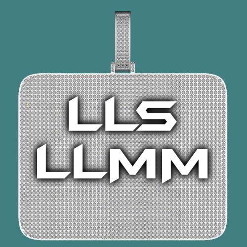 CUSTOM LETTER NECKLACE 3D BIG SQUARE