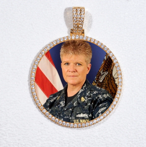 MEDIUM 3D CIRCLE CUSTOM PICTURE PENDANT