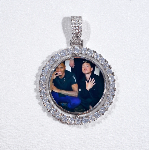 3D Spinning 2-Faced Custom Picture Pendant