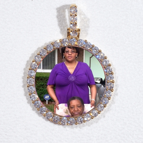 3D CIRCLE CUSTOM PICTURE PENDANT SMALL SIZE