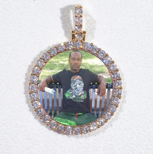 3D CIRCLE CUSTOM PICTURE PENDANT SMALL SIZE