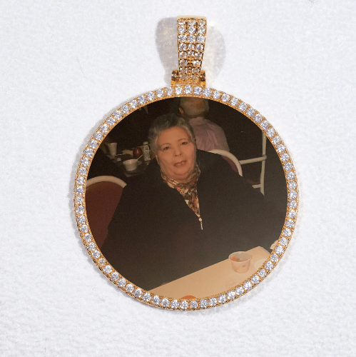 MEDIUM 3D CIRCLE CUSTOM PICTURE PENDANT