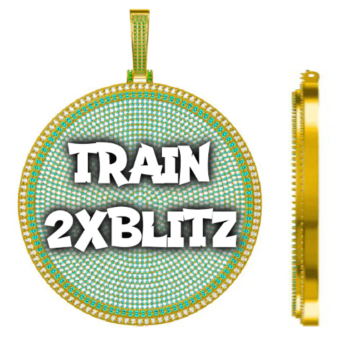 CUSTOM LETTER NECKLACE 3D BIG DISC