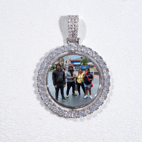 3D Spinning 2-Faced Custom Picture Pendant