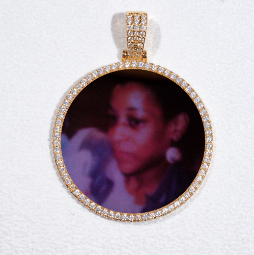 MEDIUM 3D CIRCLE CUSTOM PICTURE PENDANT