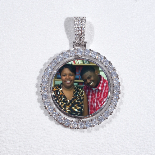 3D Spinning 2-Faced Custom Picture Pendant