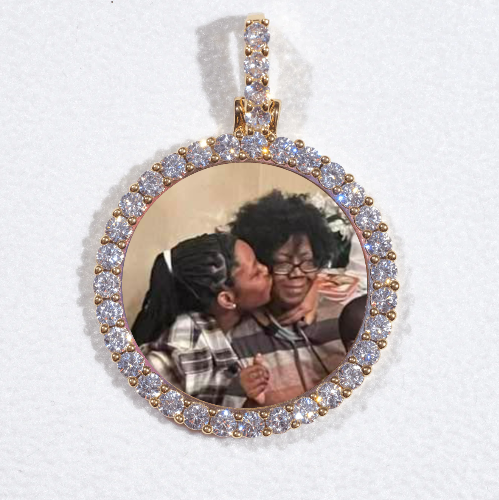 3D CIRCLE CUSTOM PICTURE PENDANT SMALL SIZE