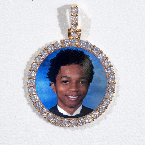 3D CIRCLE CUSTOM PICTURE PENDANT SMALL SIZE