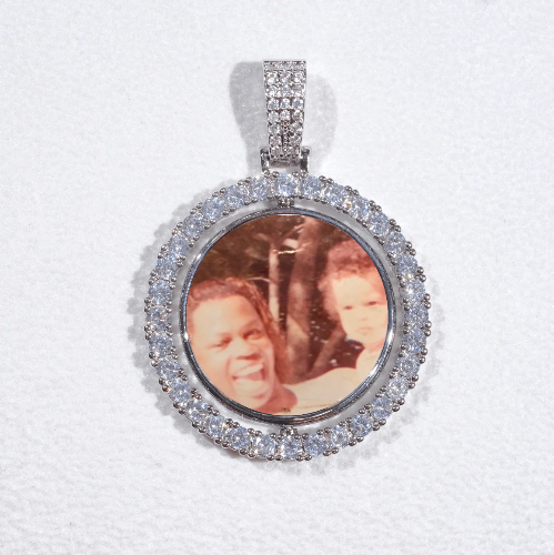 3D Spinning 2-Faced Custom Picture Pendant