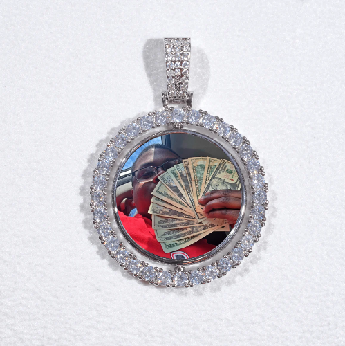 3D Spinning 2-Faced Custom Picture Pendant