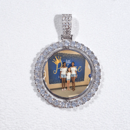 3D Spinning 2-Faced Custom Picture Pendant