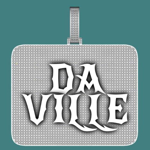 CUSTOM LETTER NECKLACE 3D BIG SQUARE