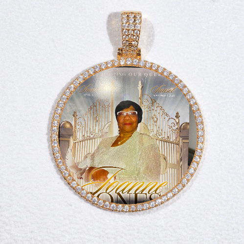 MEDIUM 3D CIRCLE CUSTOM PICTURE PENDANT