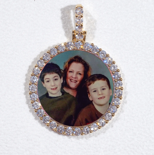 3D CIRCLE CUSTOM PICTURE PENDANT SMALL SIZE