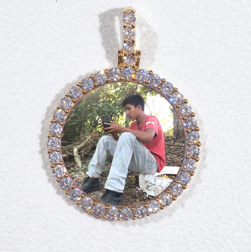 3D CIRCLE CUSTOM PICTURE PENDANT SMALL SIZE