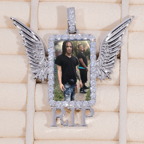 RIP WING 3D CUSTOM PICTURE PENDANT