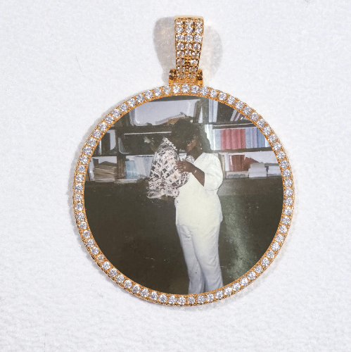 MEDIUM 3D CIRCLE CUSTOM PICTURE PENDANT