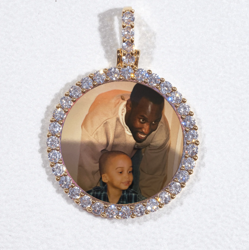 3D CIRCLE CUSTOM PICTURE PENDANT SMALL SIZE
