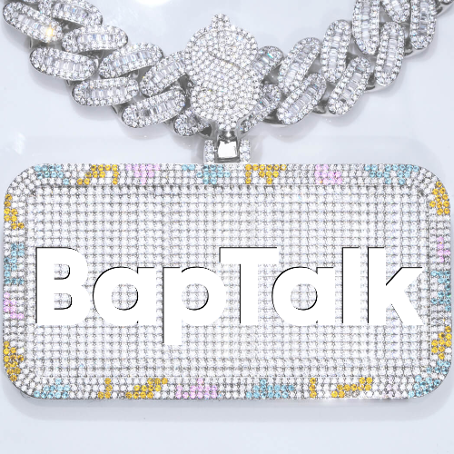 CUSTOM LETTER NECKLACE 3D COLORFUL SQUARE