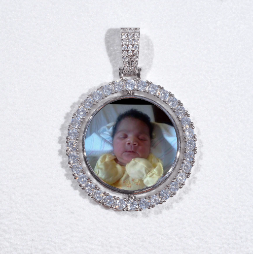 3D Spinning 2-Faced Custom Picture Pendant