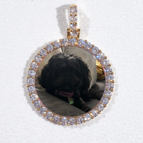 3D CIRCLE CUSTOM PICTURE PENDANT SMALL SIZE