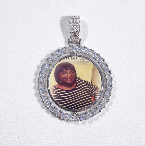 3D Spinning 2-Faced Custom Picture Pendant