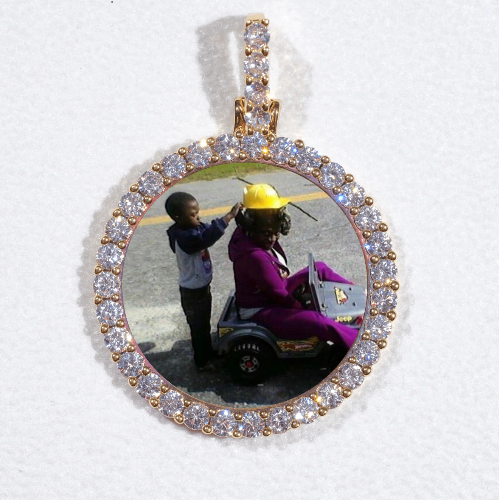 3D CIRCLE CUSTOM PICTURE PENDANT SMALL SIZE