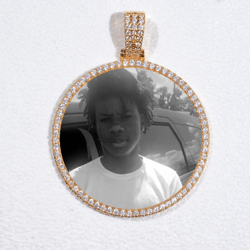 MEDIUM 3D CIRCLE CUSTOM PICTURE PENDANT