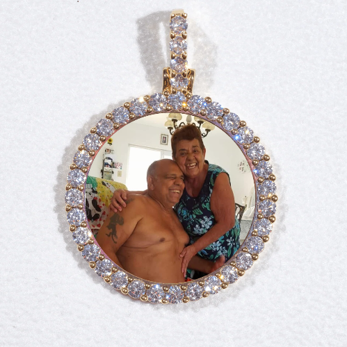 3D CIRCLE CUSTOM PICTURE PENDANT SMALL SIZE