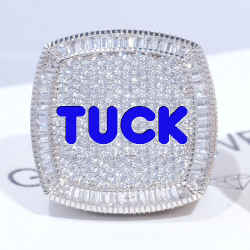 CUSTOM LETTER 3D ICED RING