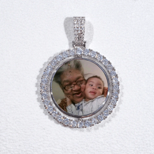 3D Spinning 2-Faced Custom Picture Pendant