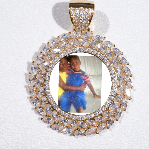 Large 3D Wheat Ear Custom Picture Pendant