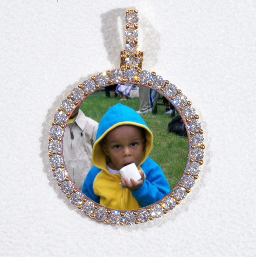 3D CIRCLE CUSTOM PICTURE PENDANT SMALL SIZE
