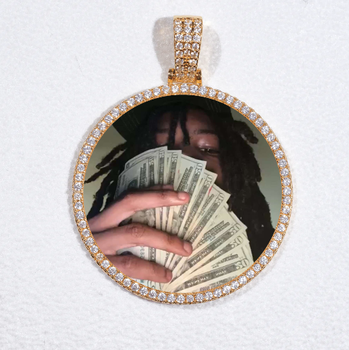 MEDIUM 3D CIRCLE CUSTOM PICTURE PENDANT