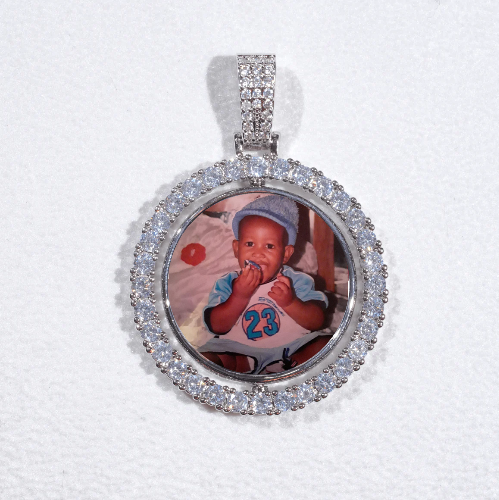 3D Spinning 2-Faced Custom Picture Pendant