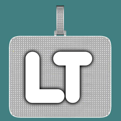 CUSTOM LETTER NECKLACE 3D BIG SQUARE