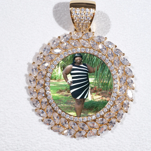 Large 3D Wheat Ear Custom Picture Pendant