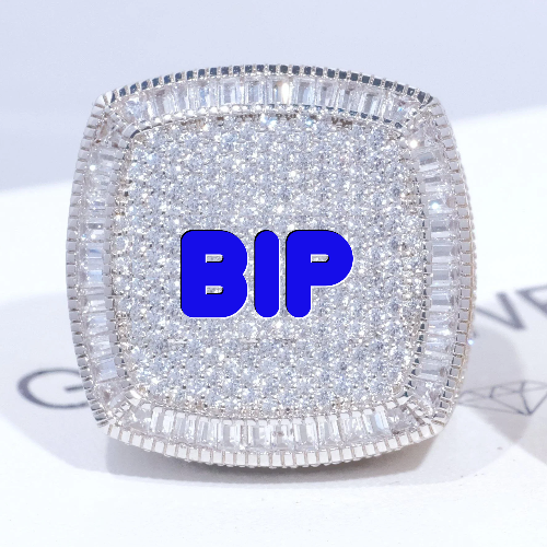 CUSTOM LETTER 3D ICED RING