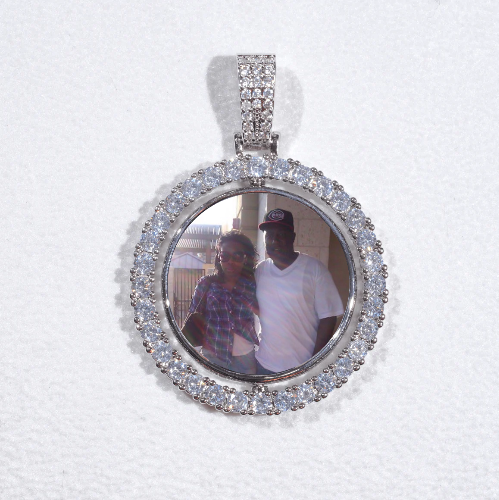 3D Spinning 2-Faced Custom Picture Pendant