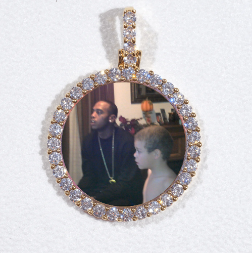 3D CIRCLE CUSTOM PICTURE PENDANT SMALL SIZE