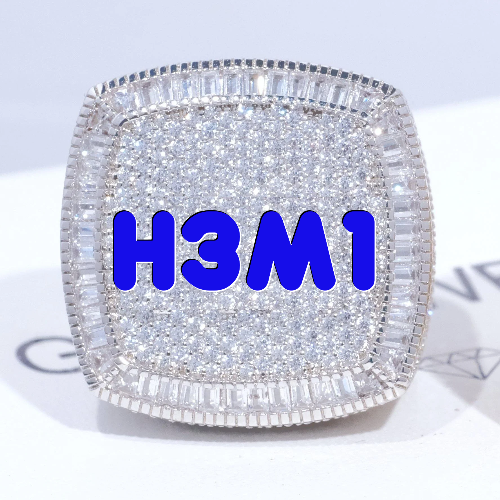 CUSTOM LETTER 3D ICED RING