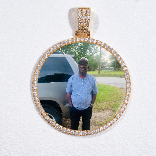 MEDIUM 3D CIRCLE CUSTOM PICTURE PENDANT