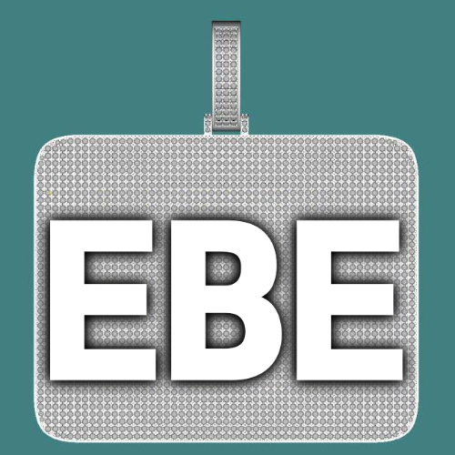 CUSTOM LETTER NECKLACE 3D BIG SQUARE