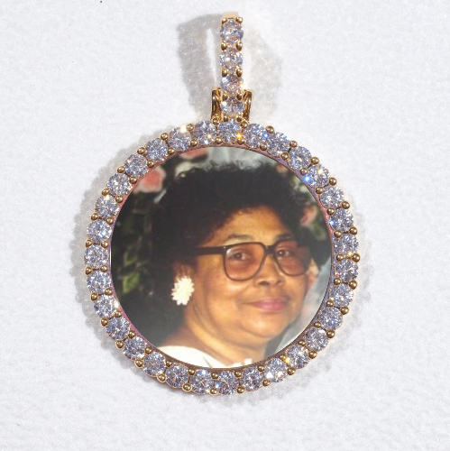 3D CIRCLE CUSTOM PICTURE PENDANT SMALL SIZE