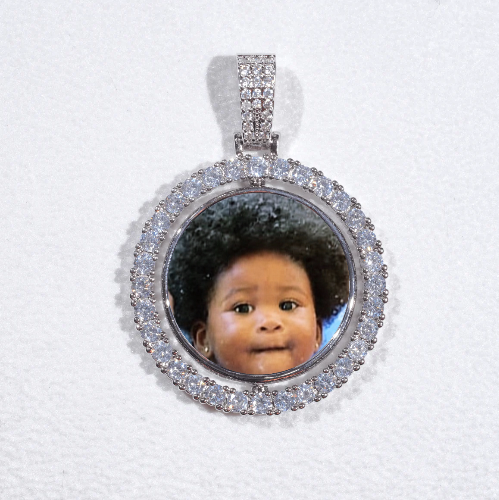 3D Spinning 2-Faced Custom Picture Pendant