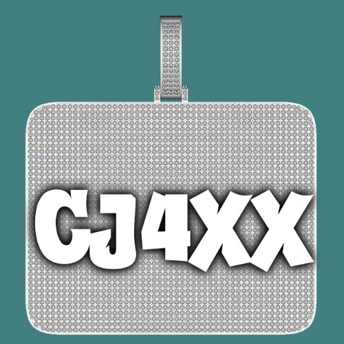CUSTOM LETTER NECKLACE 3D BIG SQUARE
