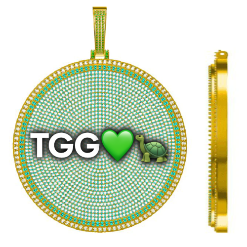 CUSTOM LETTER NECKLACE 3D BIG DISC