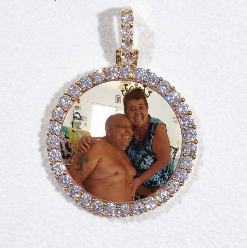 3D CIRCLE CUSTOM PICTURE PENDANT SMALL SIZE